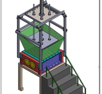 Pneumatic Press Attachment for Shredder machine